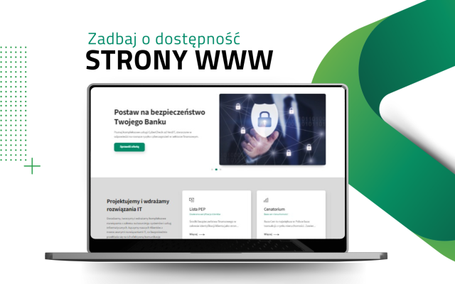 Oferta na dostosowanie strony Banku do standardów WCAG 2.1